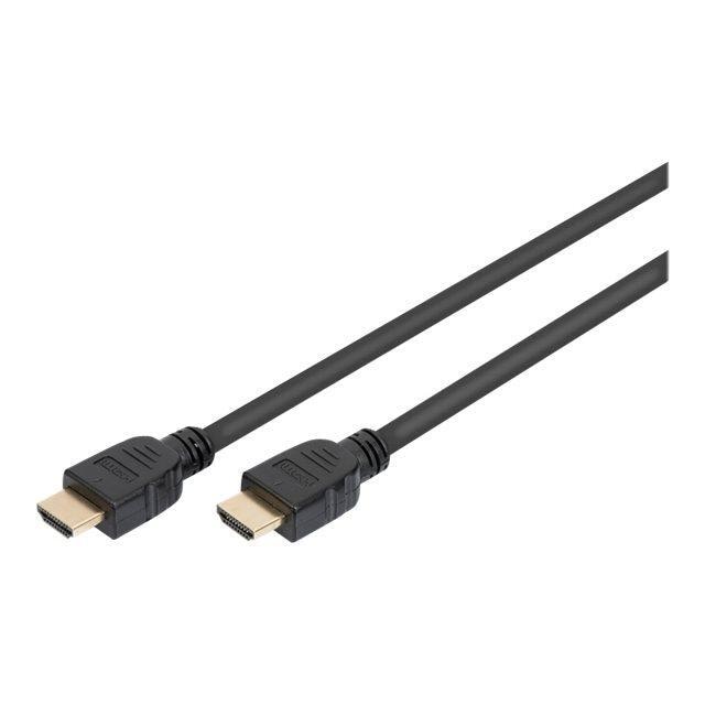 Digitus Ultra High Speed HDMI-kaapeli Ethernetillä AK-330124-010-S Musta, HDMI-HDMI, 1 m