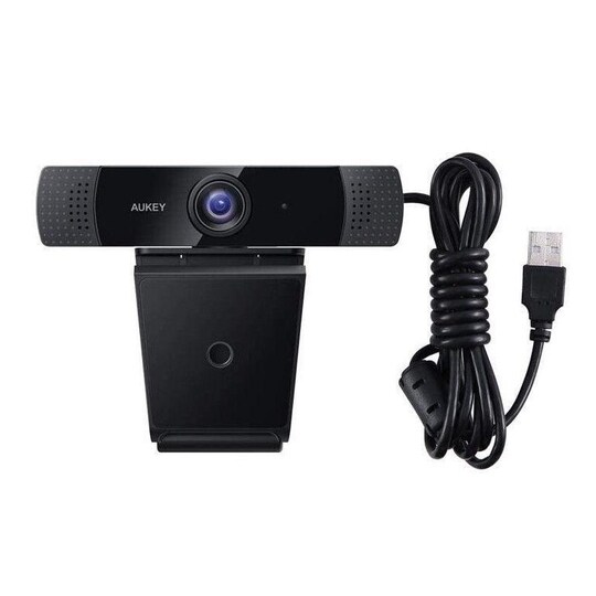 Aukey Webcam PC-LM1E musta, USB 2.0 - Gigantti verkkokauppa