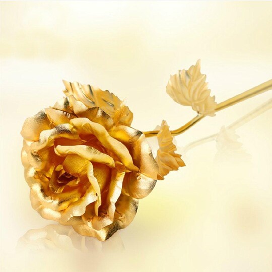 INF Kulta ruusu - kullattu ikuinen ruusu lahjapakkauksessa - Gigantti  verkkokauppa