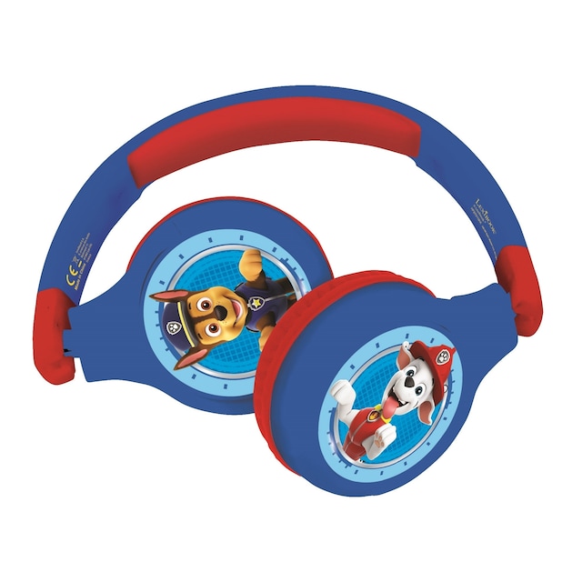 2 in 1 Bluetooth ja langalliset mukavasti kokoontaitettavat kuulokkeet, joissa on lasten turvallinen äänenvoimakkuus - Paw Patrol