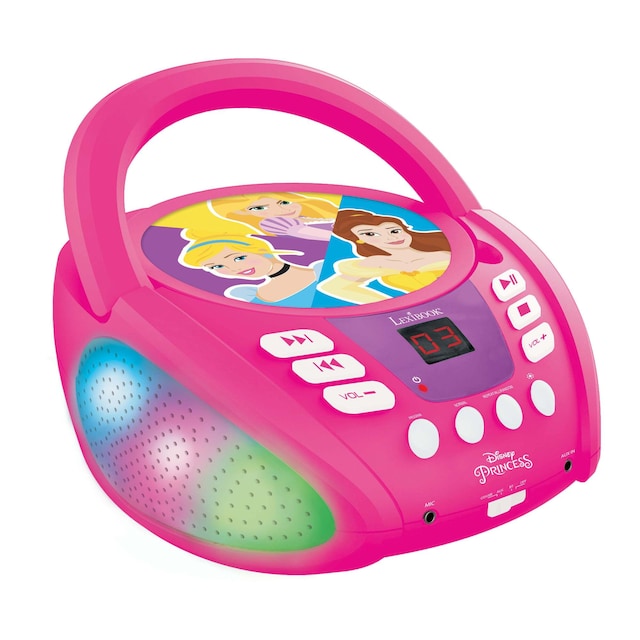 Disney Princess Bluetooth CD-soitin valoilla