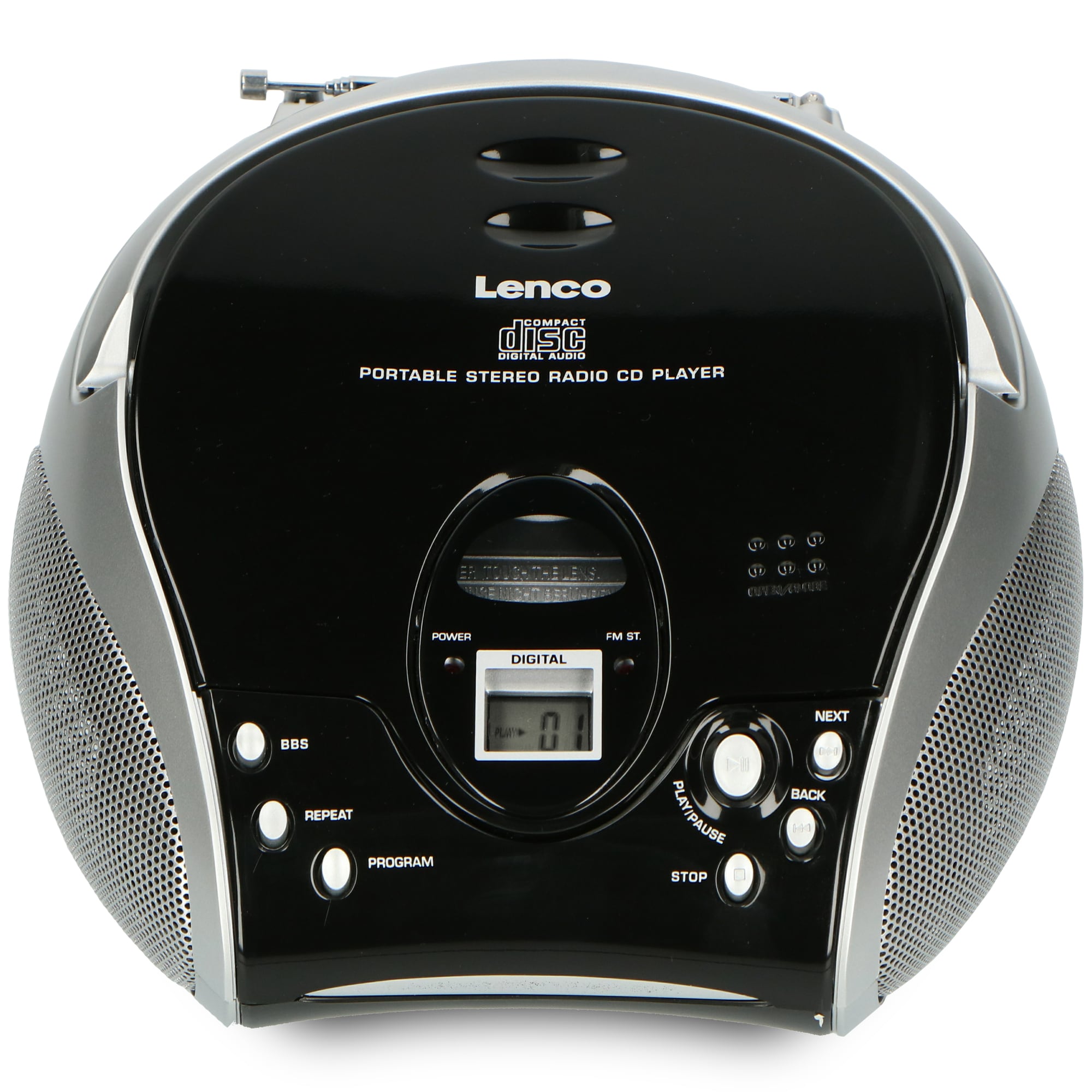 Lenco SCD-27BK CD-soitin ja FM Radio (musta) - Gigantti verkkokauppa