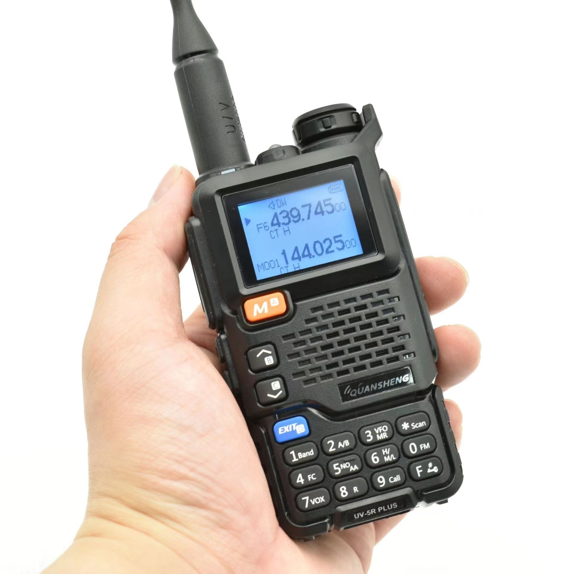 INF UV-5R Plus 10W 3500 mAh kaksikaistainen kaksisuuntainen radio,  radiopuhelin antennilla - Gigantti verkkokauppa