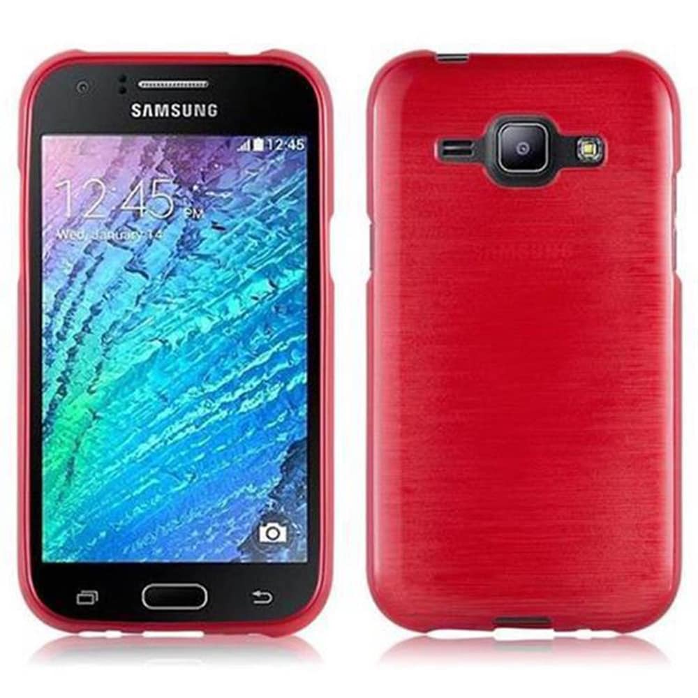 Samsung Galaxy J1 2015 Suojakuori Kotelo (Punainen) - Gigantti verkkokauppa
