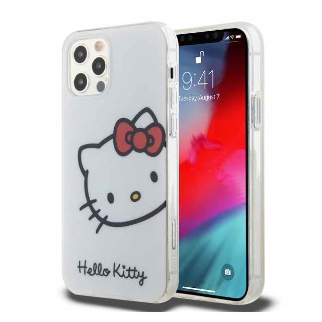 Hello Kitty iPhone 12/iPhone 12 Pro Kuori Kitty Logo Valkoinen