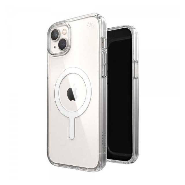 Speck iPhone 14 Plus Kuori Presidio Perfect-Clear MagSafe Läpinäkyvä