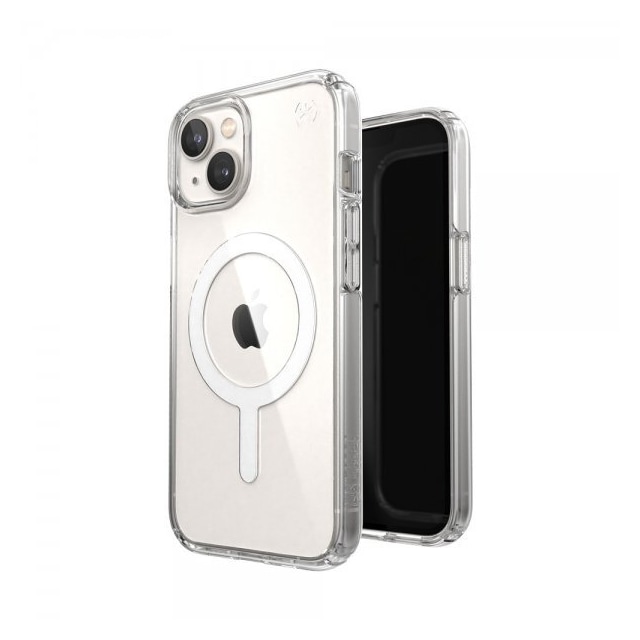 Speck iPhone 14 Kuori Presidio Perfect-Clear MagSafe Läpinäkyvä