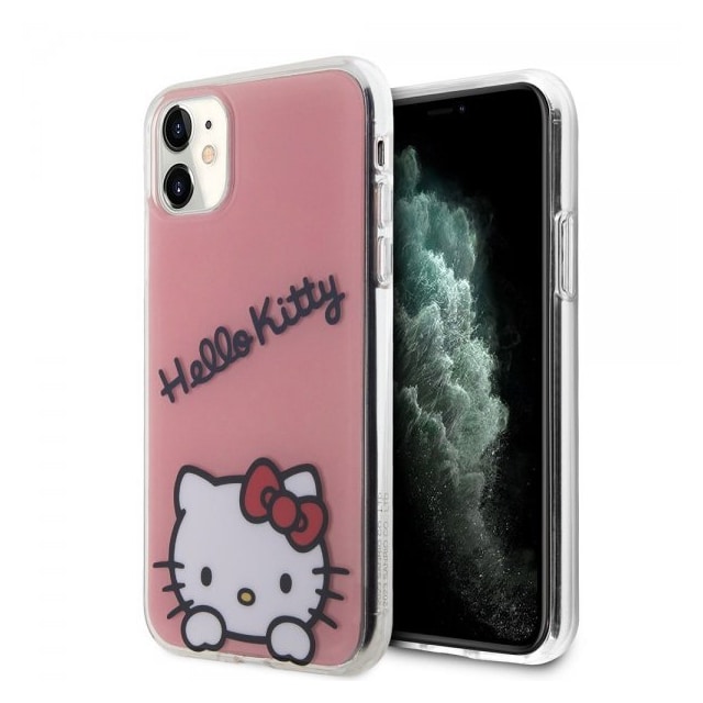 Hello Kitty iPhone 11 Kuori Daydreaming Crossbody Vaaleanpunainen