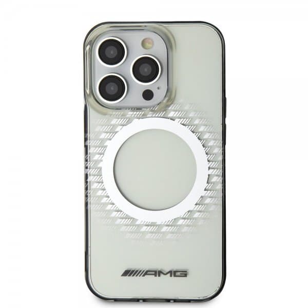 Mercedes Benz iPhone 15 Pro Max Kuori Rhombus Pattern MagSafe AMG Läpinäkyvä