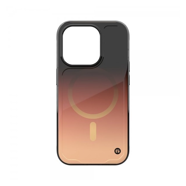 Clckr iPhone 15 Pro Kuori Onyx MagSafe Copper