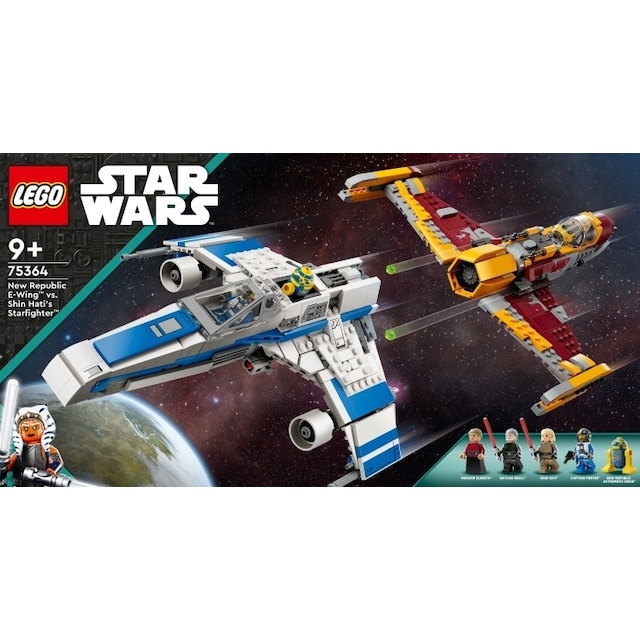 LEGO Star Wars 75364 - Uuden Tasavallan E-wing™ vs. Shin Hatin tähtihävittäjä