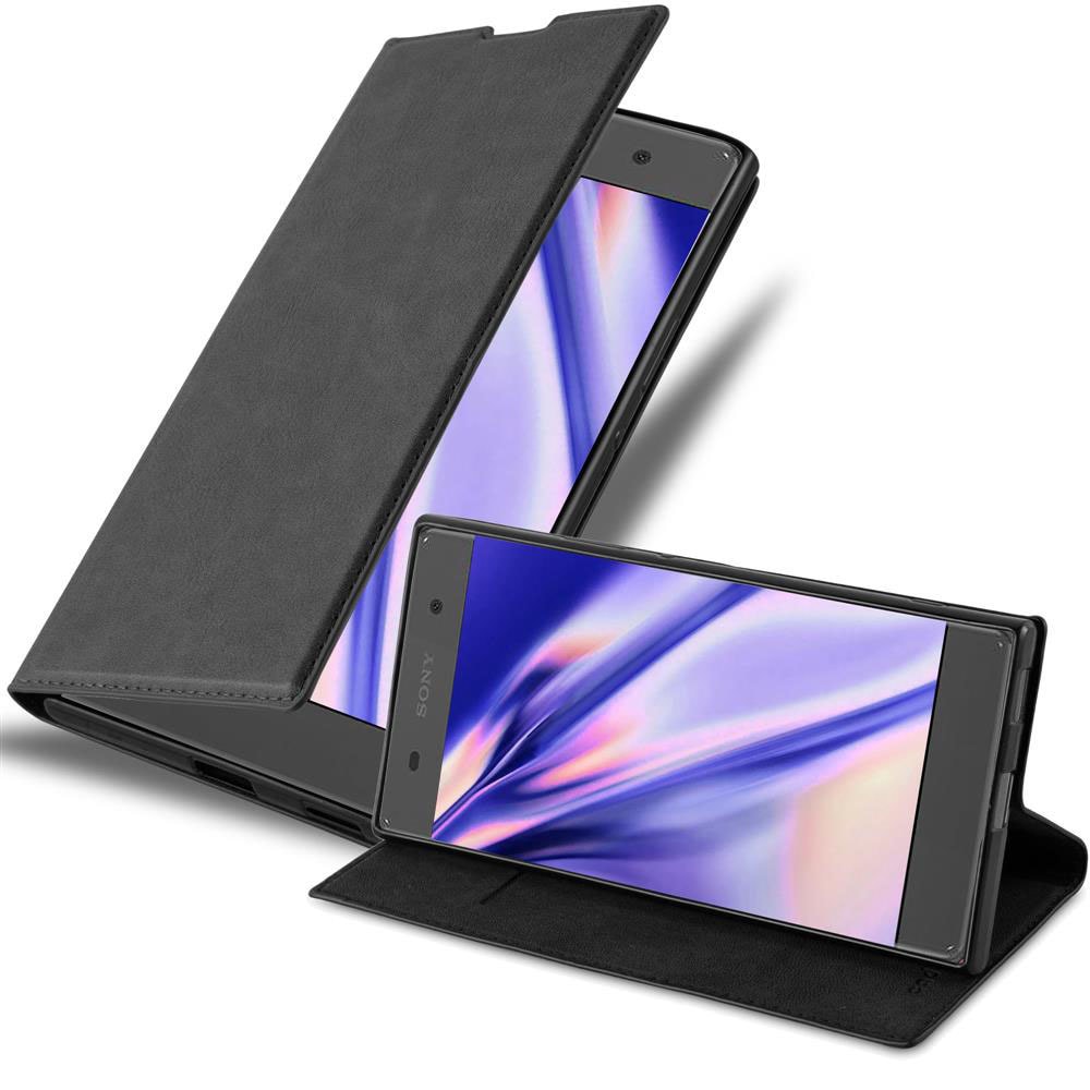 Sony Xperia XA1 Suojakuori Lompakkokotelo (Musta) - Gigantti verkkokauppa