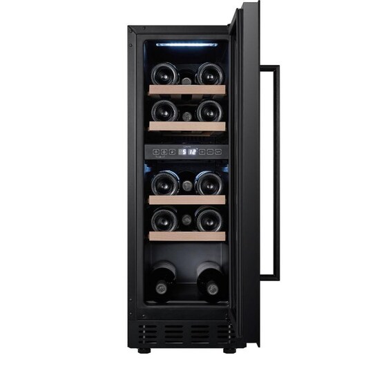 Sisäänrakennettava viinikaappi - Arctic Collection 30D Fullglass Black -  Gigantti verkkokauppa