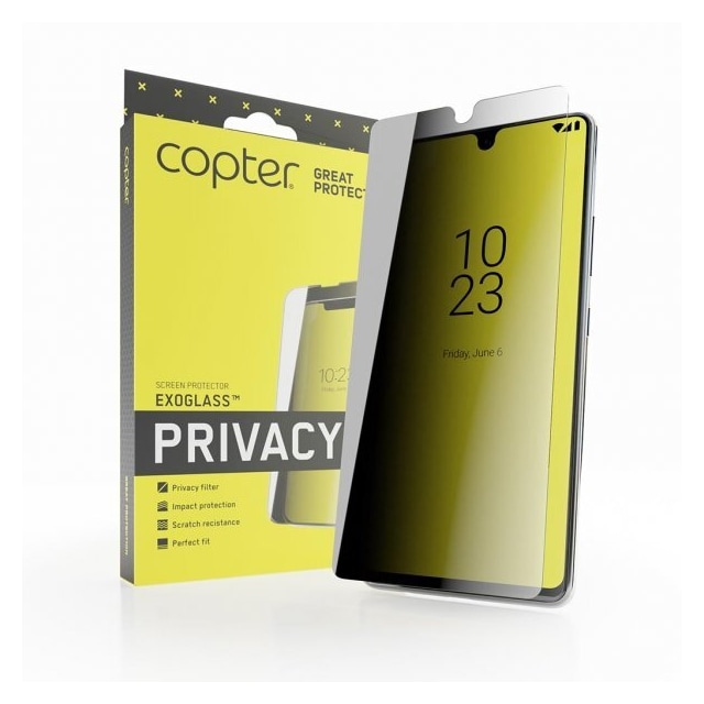 Copter iPhone 15 Plus Näytönsuoja Exoglass Flat Privacy