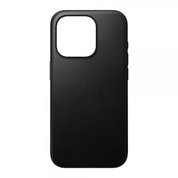 NOMAD iPhone 15 Pro Kuori Modern Leather Case Musta