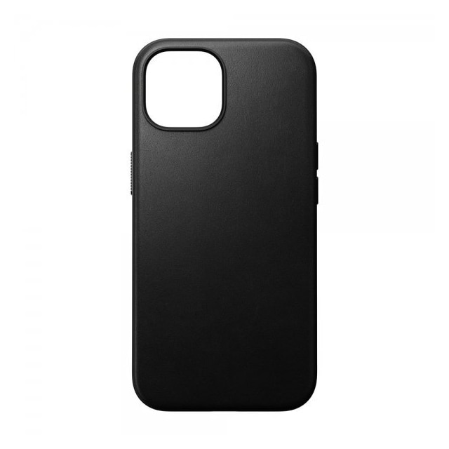 NOMAD iPhone 15 Kuori Modern Leather Case Musta