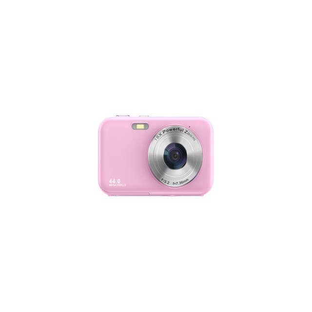 Digikamera 1080P 44MP 16 x zoom 2,4 tuuman näyttö Vaaleanpunainen