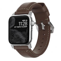 NOMAD Apple Watch 42/44mm/Apple Watch Ultra Ranneke Traditional Strap Hopea/Rustic Brown