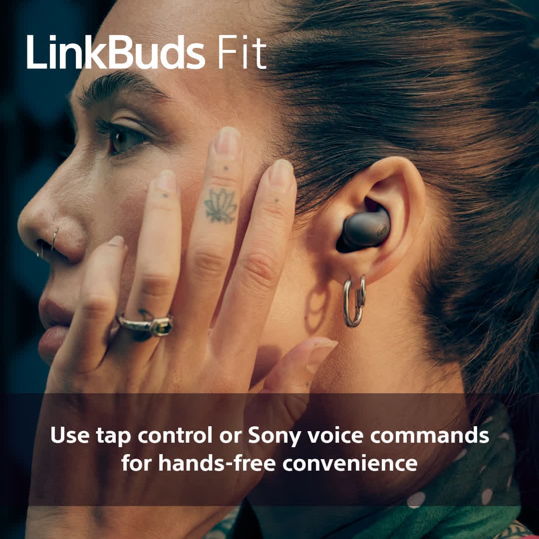 Sony LinkBuds Fit täysin langattomat in-ear kuulokkeet (musta)