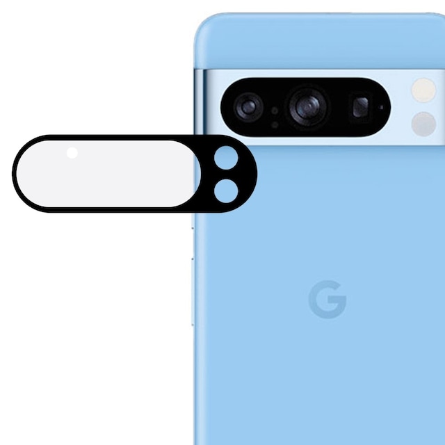 2-KPL SKALO Google Pixel 9 Pro XL 3D -panssarilasit kameroille - Musta