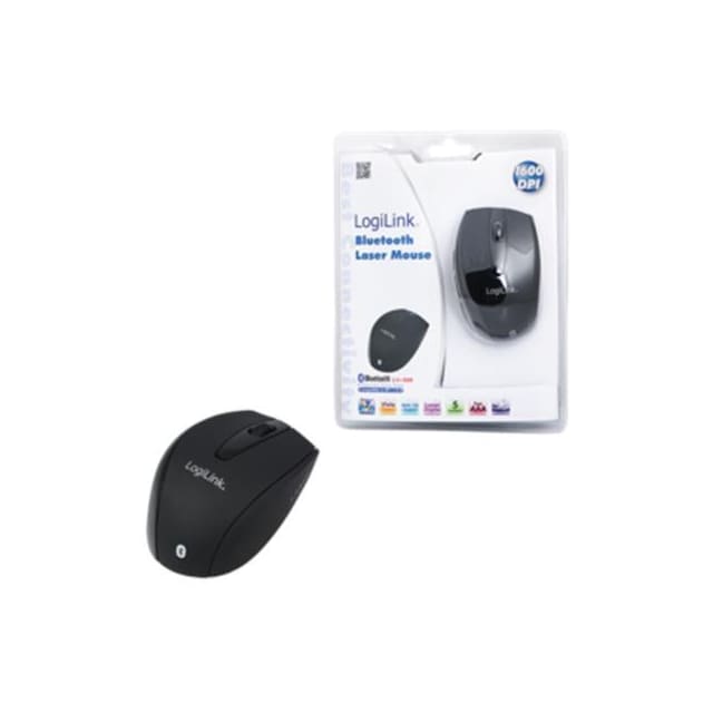 Logilink Maus Laser Bluetooth mit 5 Tasten langaton, musta, Bluetooth Laser Mouse