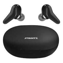 True Wireless Stereo inear dual earbuds charge case black