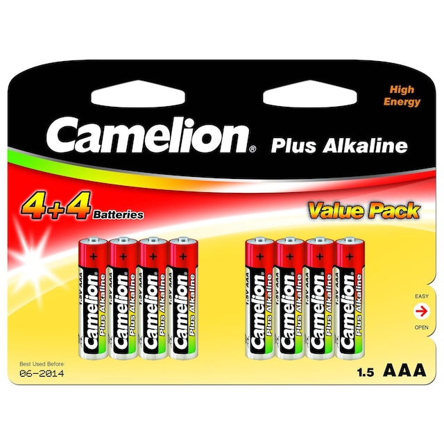 Camelion AAA/LR03, Plus Alkaline, 8 kpl
