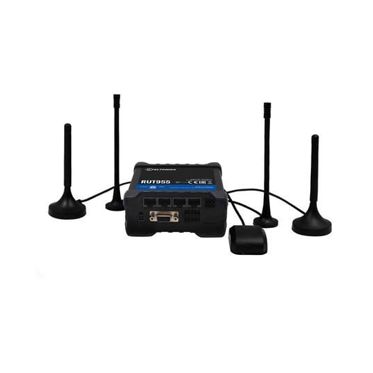 Teltonika Industrial Router 4G Meig LTE DualSIM RUT955 (RUT955T03520)  802.11n, 10/100 Mbit/s, Ethernet LAN (RJ-45) portit 4, 2G/3G/4G - Gigantti  verkkokauppa