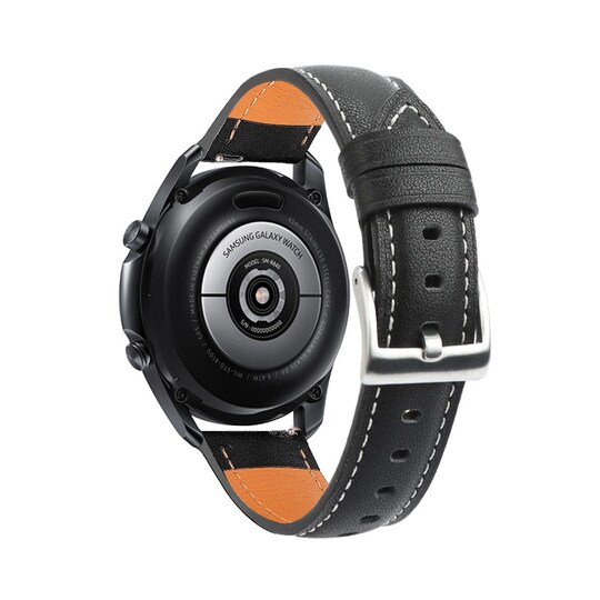 INF Musta Samsung Galaxy Watch 3 (45 mm) ranneke, aitoa nahkaa - Gigantti  verkkokauppa