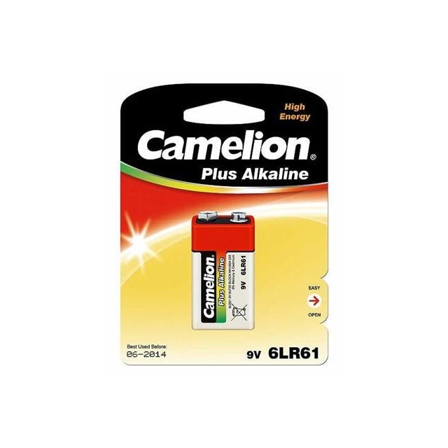 Camelion 6LF22-BP1 9V/6LR61, Plus Alkaline 6LR61, 1 kpl