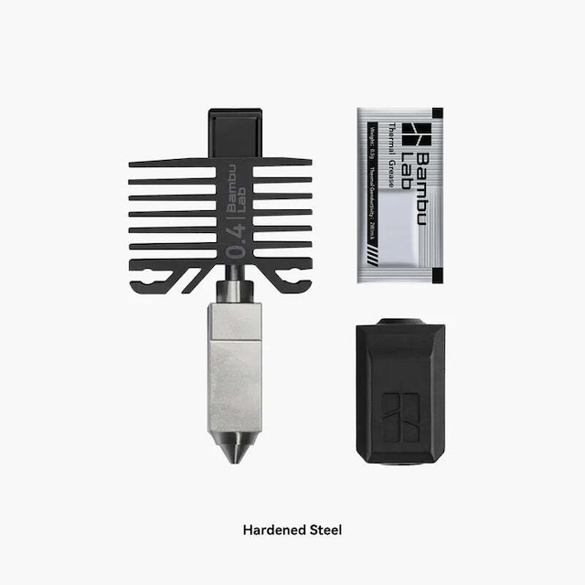 Bambu Lab - Hotend - Hardened Steel Nozzle - X1 Series/P1 Series (Pick a Size) / 0.4mm