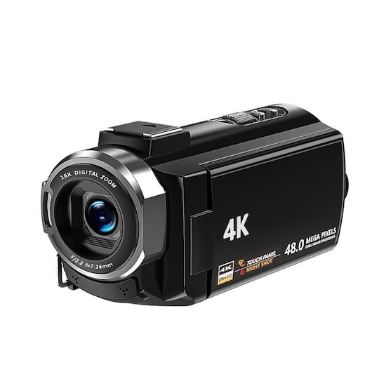 Videokamera 4K/48 megapikseliä/16x zoom/pimeänäkö/kaukosäädin - Gigantti  verkkokauppa