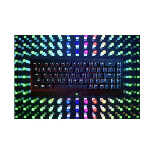 Razer BlackWidow V3 Mini HyperSpeed mekaaninen pelinäppäimistö, RGB -LED  -valo, RU, langaton, musta, keltainen kytkin - Gigantti verkkokauppa