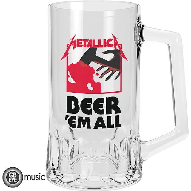 GB EYE music Metallica Beer’Em All lasi 500 ml