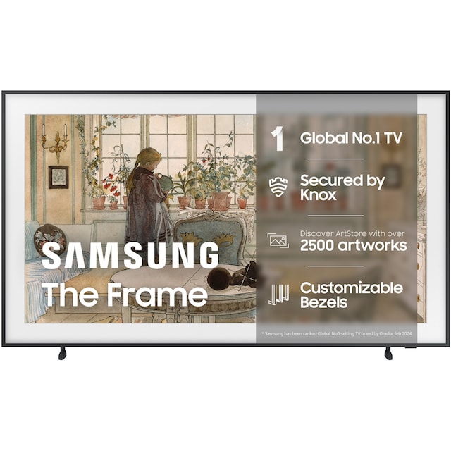 Samsung 75” The Frame 4K QLED älytelevisio (2024)