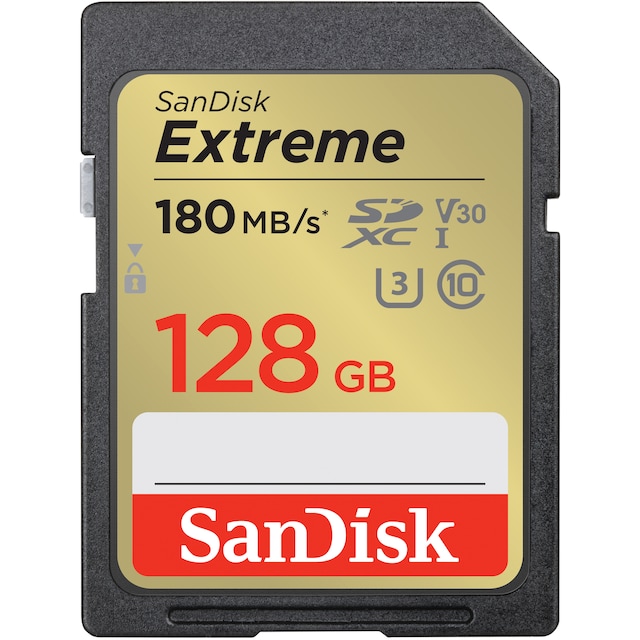 SanDisk Extreme® 128GB SDXC™ UHS-I -kortti