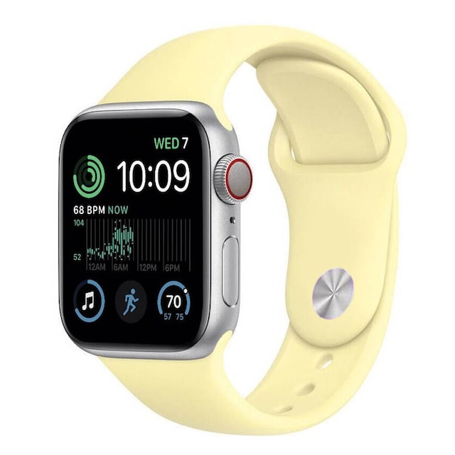 Urheiluranneke Apple Watch SE 2022 (40mm) - Light yellow