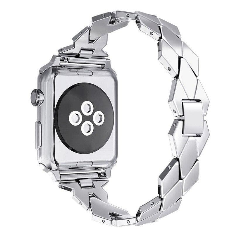 SKALO Metalliranneke ""Twist"" Apple Watch SE 44mm - Hopea