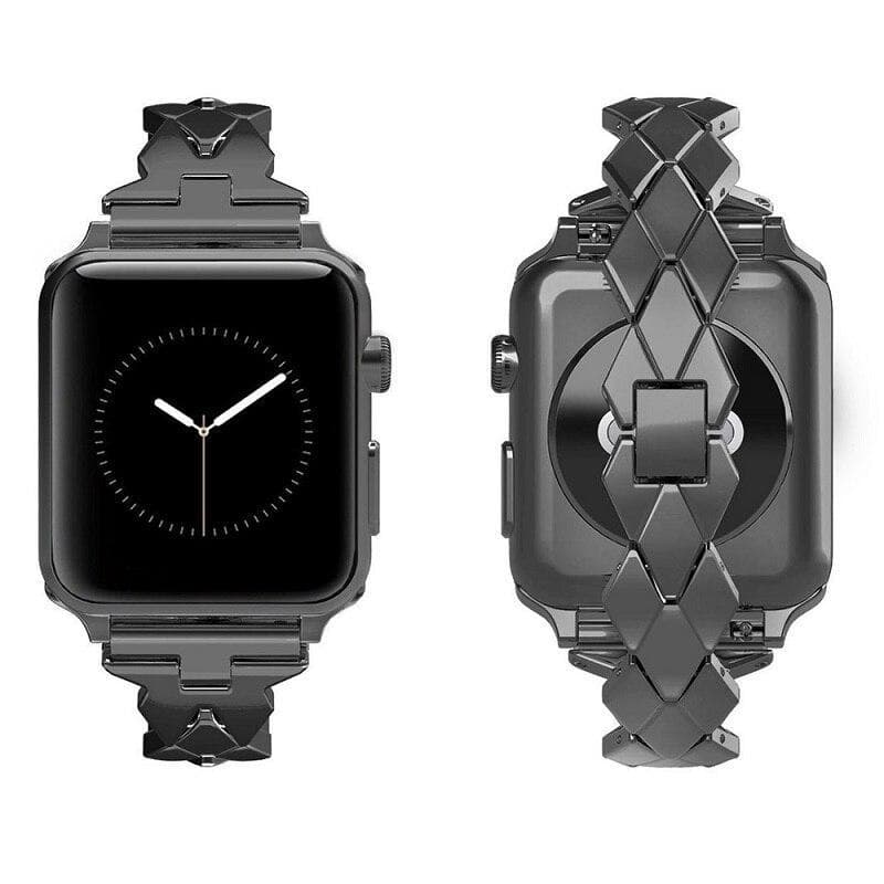 SKALO Metalliranneke ""Twist"" Apple Watch SE 44mm - Hopea