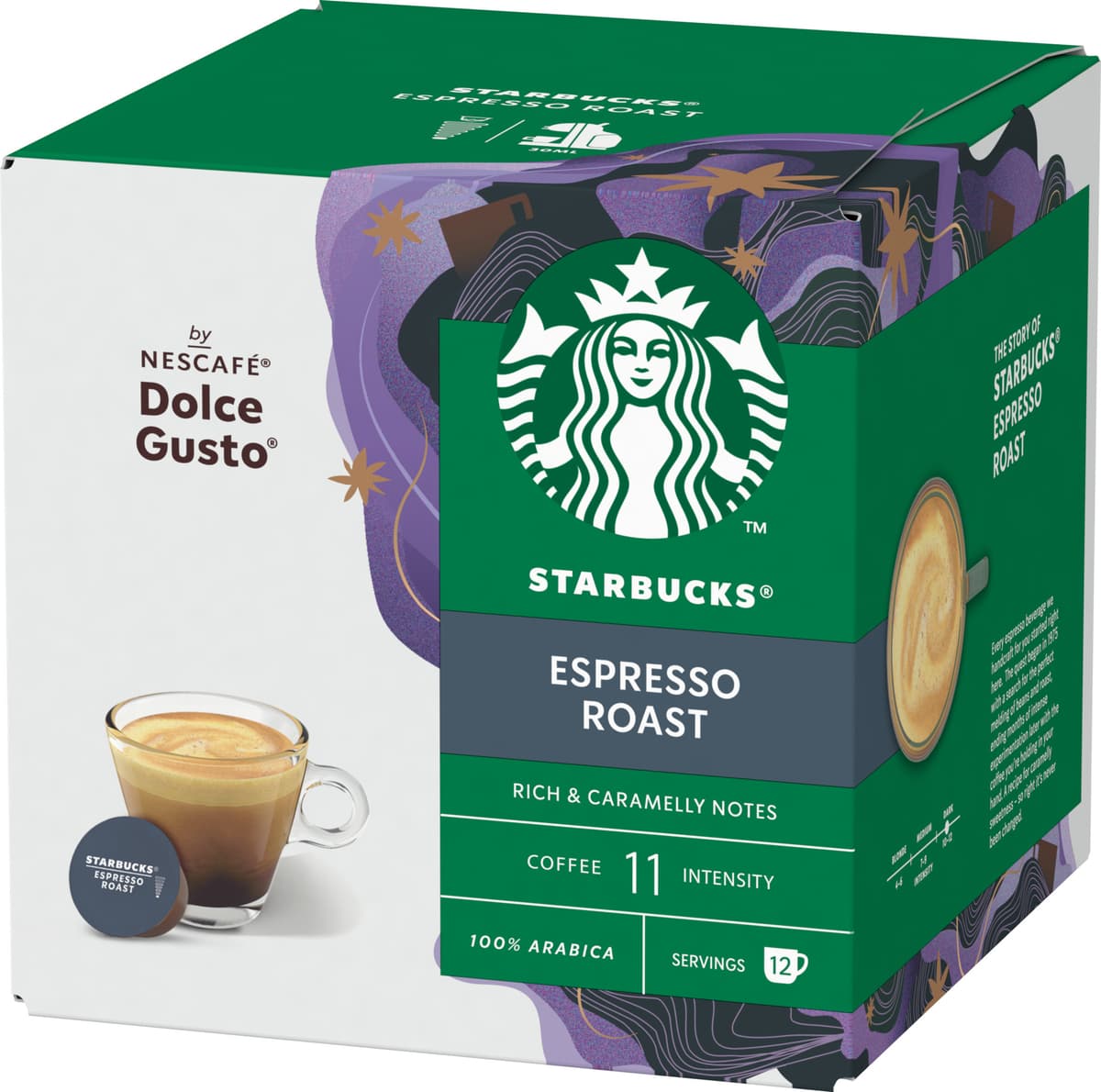 Starbucks Espresso Roast by NESCAFÉ Dolce Gusto kahvikapselit (12 kpl)