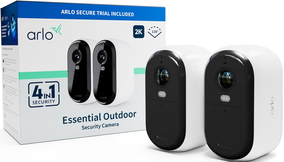 Arlo Essential 2K turvakamera (2 kpl)