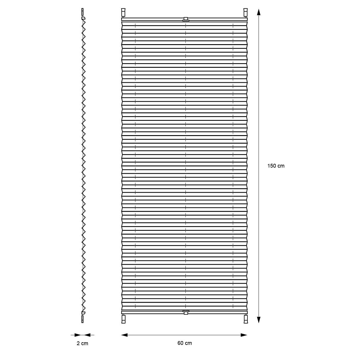 ECD Germany Pidätetty kiinnitys korjaus ilman porausta 60 x 150cm