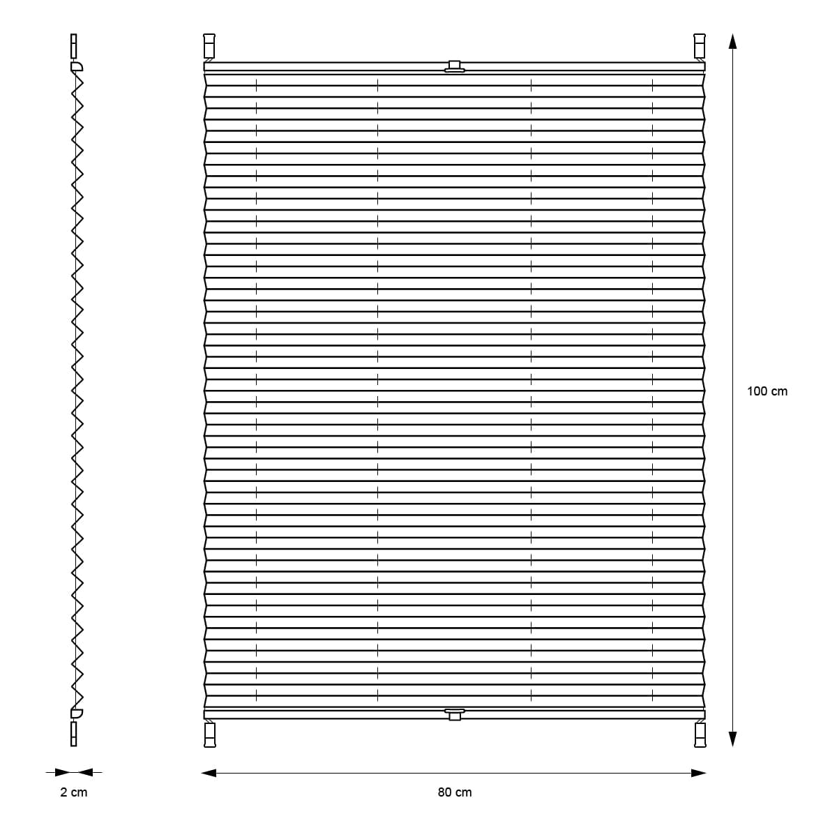 ECD Germany laskostettu kaihtimien kiinnitys ilman porausta 80 x100 cm