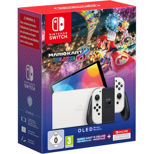 Nintendo Switch OLED pelikonsoli + Mario Kart 8