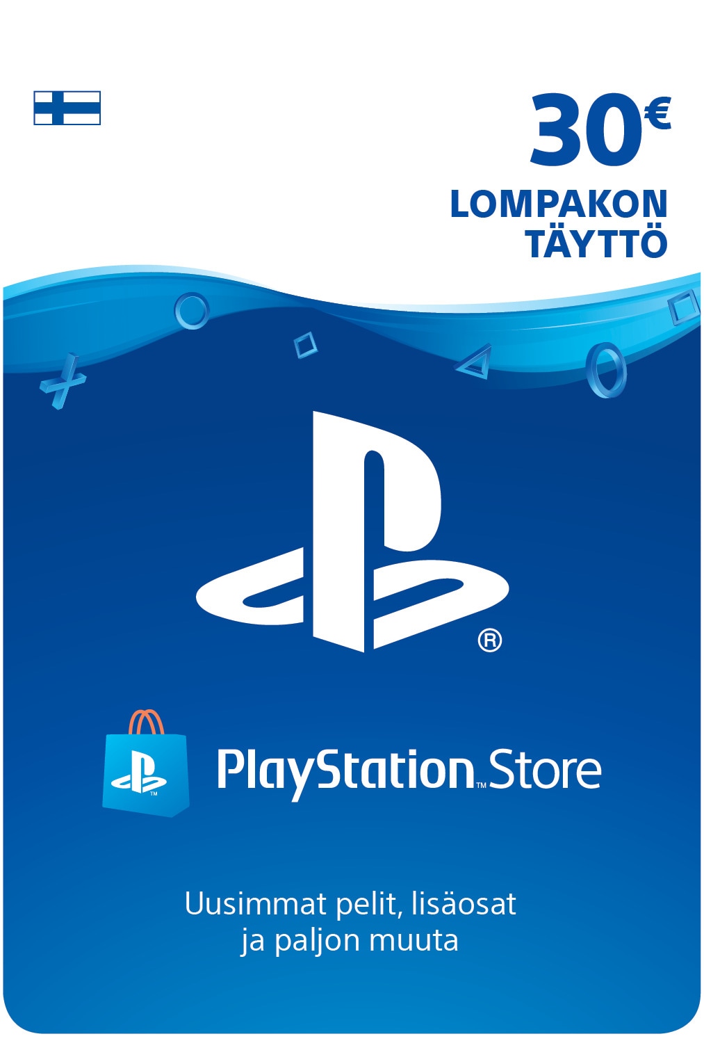 PlayStation Store PSN lompakon täyttö 30 EUR - Gigantti verkkokauppa