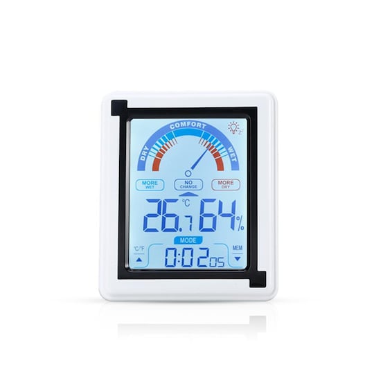Lämpömittari LCD kosketuslämpömittari kellolla - Gigantti verkkokauppa