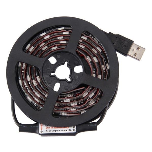 Tv-taustavalaistus Usb kaukosäätimellä - 12W 60 LED SMD 5050 RGB 1x1m