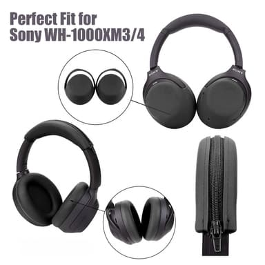 Korvatyynyt, suojukset ja sankatyyny Sony WH-1000XM3/4 Musta