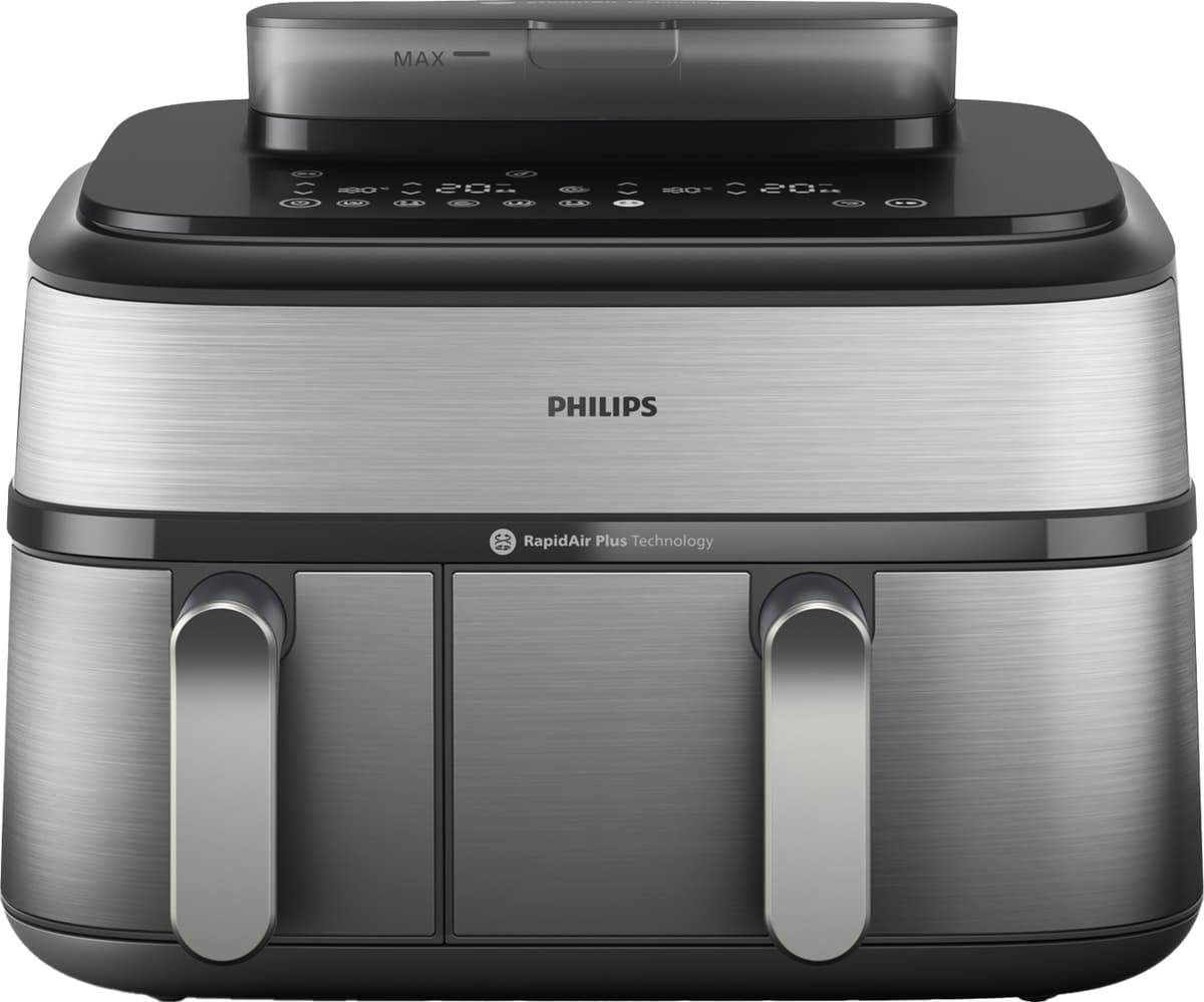 Philips 5000 Series Dual Basket kiertoilmakypsennin NA555/00 (musta)