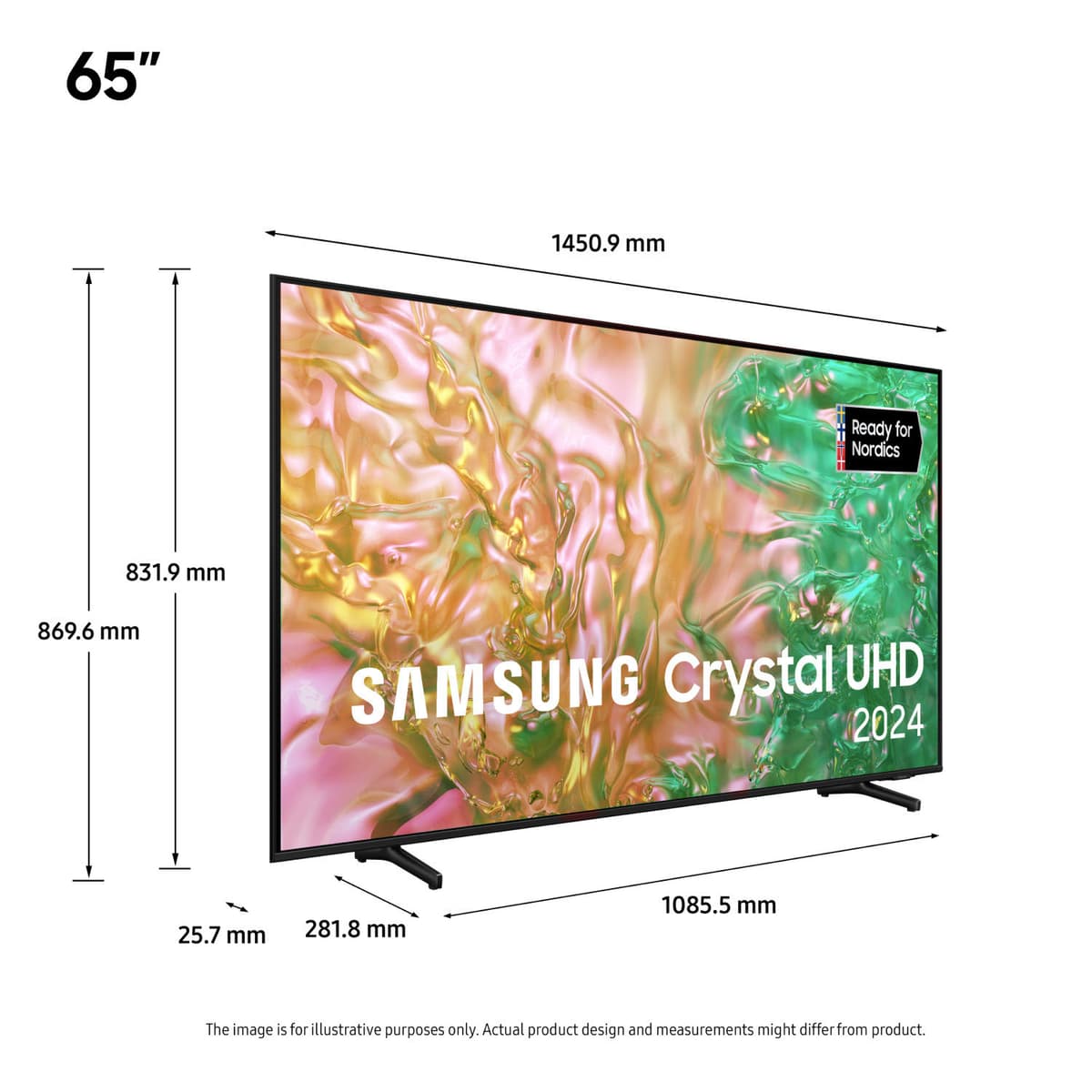 Samsung 65" DU8075 4K älytelevisio (2024)